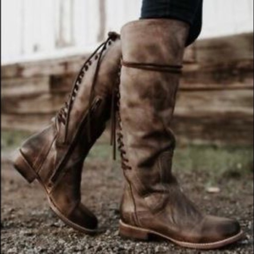 Freebird by Steven Stag Tall Lace- up Boot, Brown